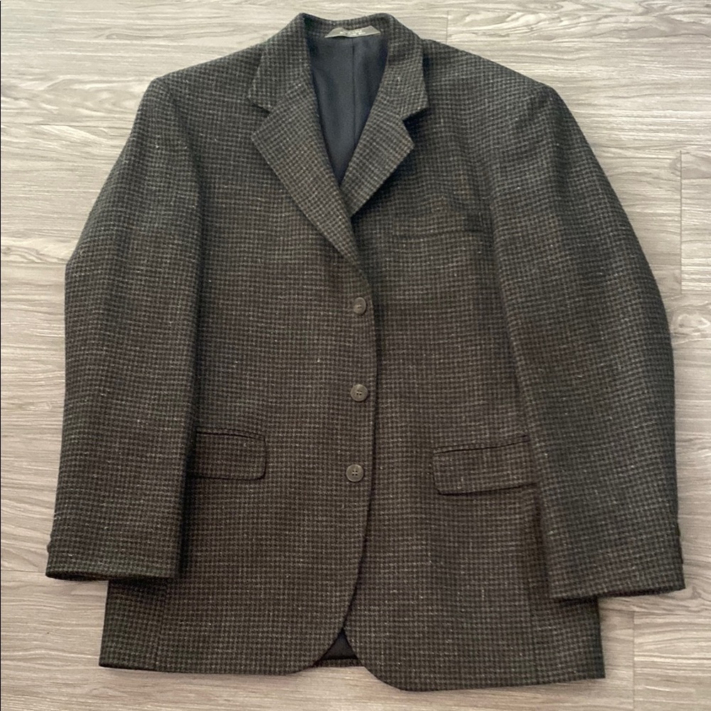 Men's Brown Plaid Blazer